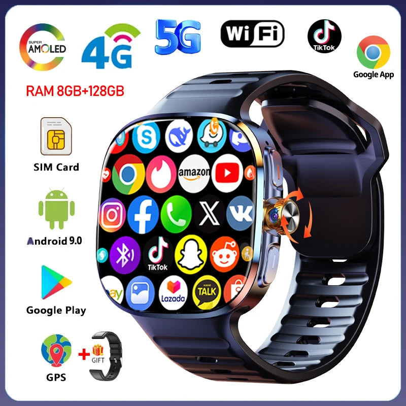Montre Connectée 4G Android 9.0 Caméra – CLEVI Paris