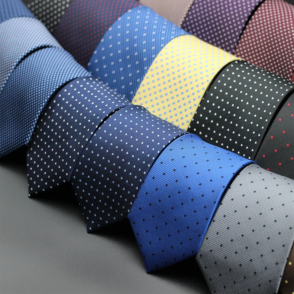 Cravate homme à pois 7 cm – CLEVI Paris