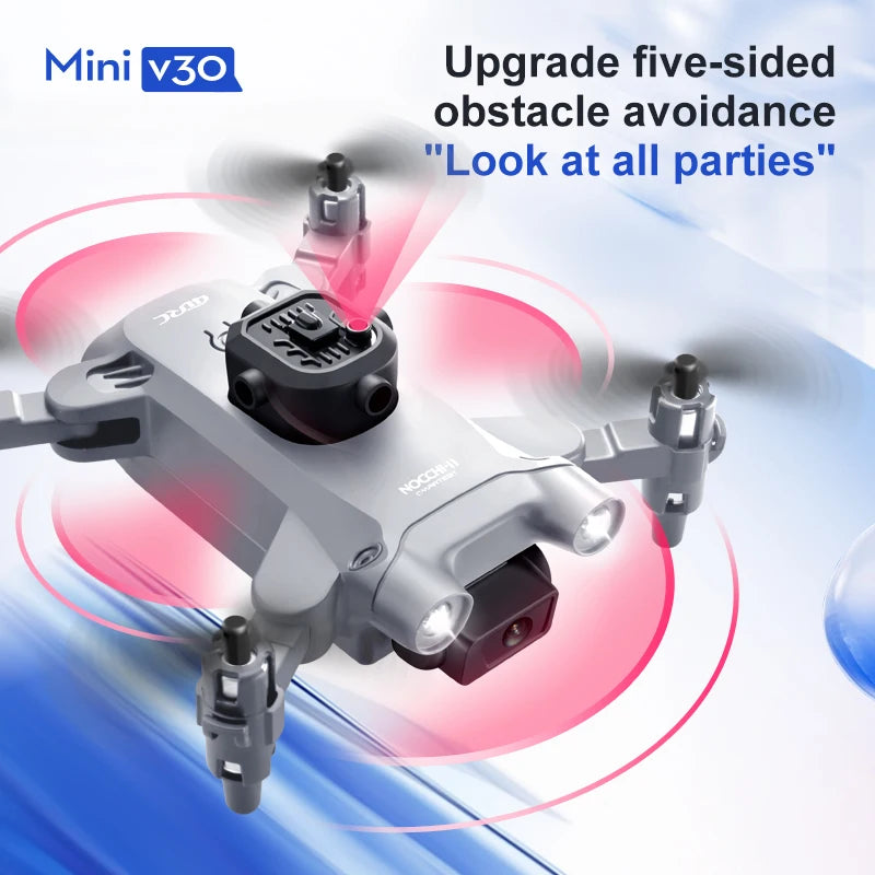 Mini Drone 4DRC V30 4K Double Caméra – Évitement d'Obstacles 5 Faces, FPV WiFi & Positionnement Optique – CLEVI Paris