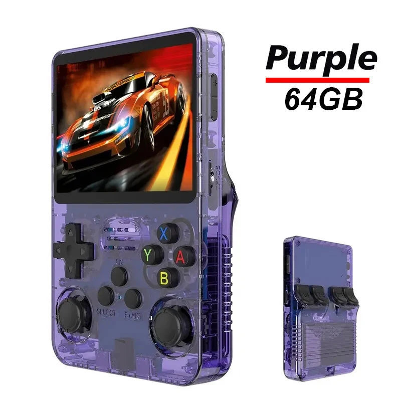 Console Portable R36S Rétro 3.5" IPS ArkOS 20000+ Jeux 64Go/128Go – CLEVI Paris