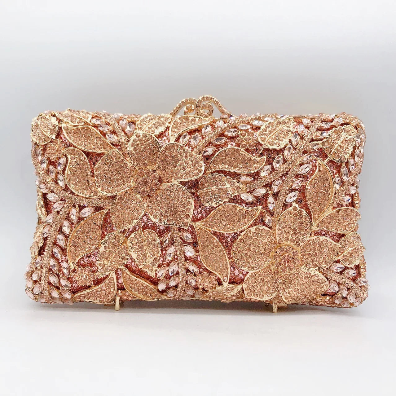 Pochette Soirée Femme XIYUAN Métal Minaudière Chaîne 18×6×12cm 4 Coloris – CLEVI Paris