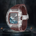 Montre Mécanique Squelette Saphir Homme – CLEVI Paris