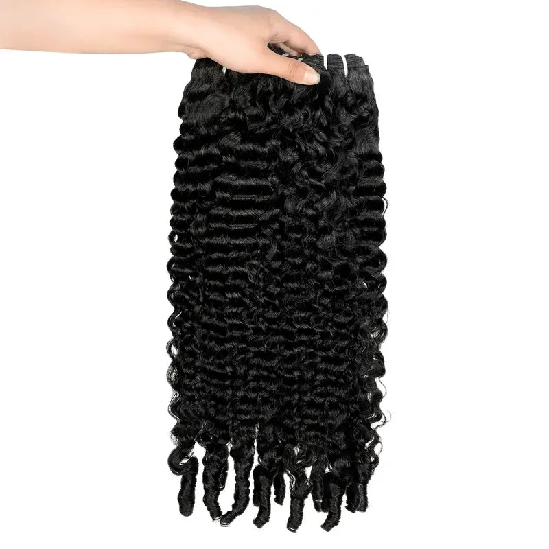 Extensions Cheveux Humains Bouclés Burmese Curly Deep Wave – CLEVI Paris