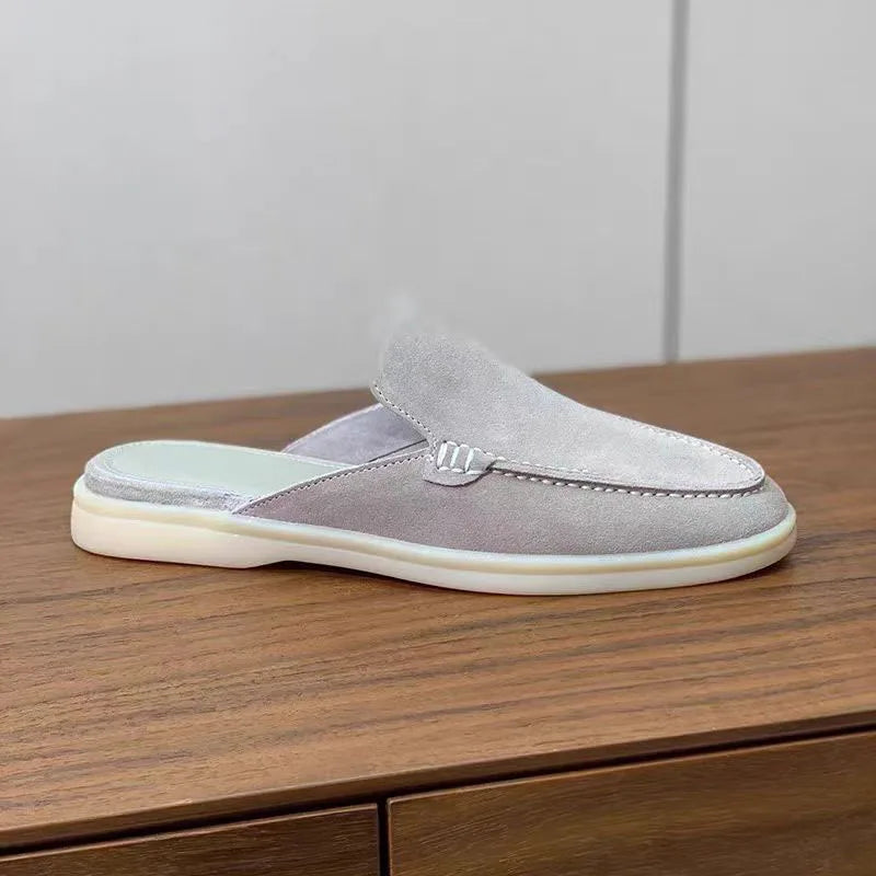 Mules Unisexe Cuir Véritable Peau de Mouton Plates Été EU 35-47 Multicolore – CLEVI Paris