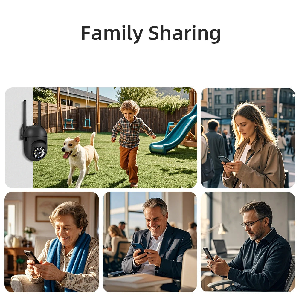 Caméra IP WiFi Dolob S5 — Double Objectif 4MP/8MP, Détection IA, Vision Nocturne Couleur, IP66 | CLEVI Paris