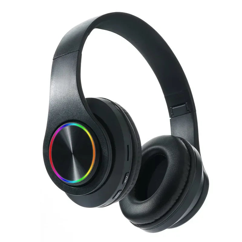 Casque Bluetooth 5.0 LED FM Carte SD Micro Pliable 10h – CLEVI Paris