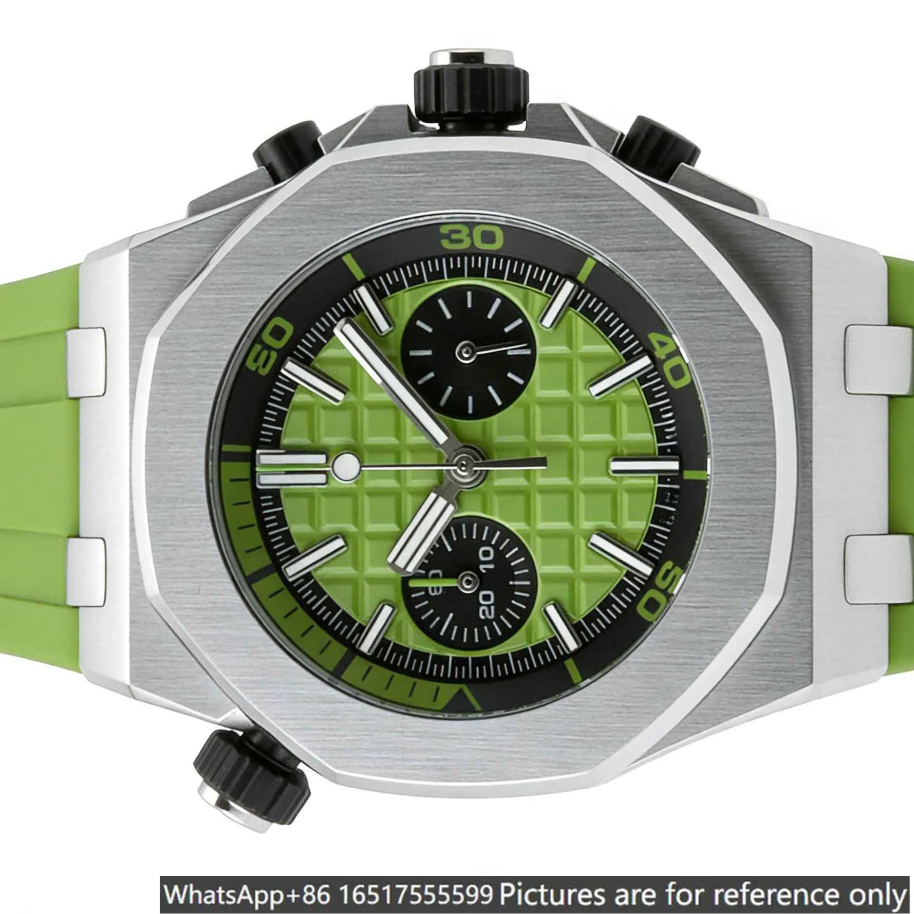 Montre Homme Quartz HU5 Acier 904L Poli Miroir 42mm Bracelet Acier Lumineux Calendrier 3 ATM 12 Coloris – CLEVI Paris
