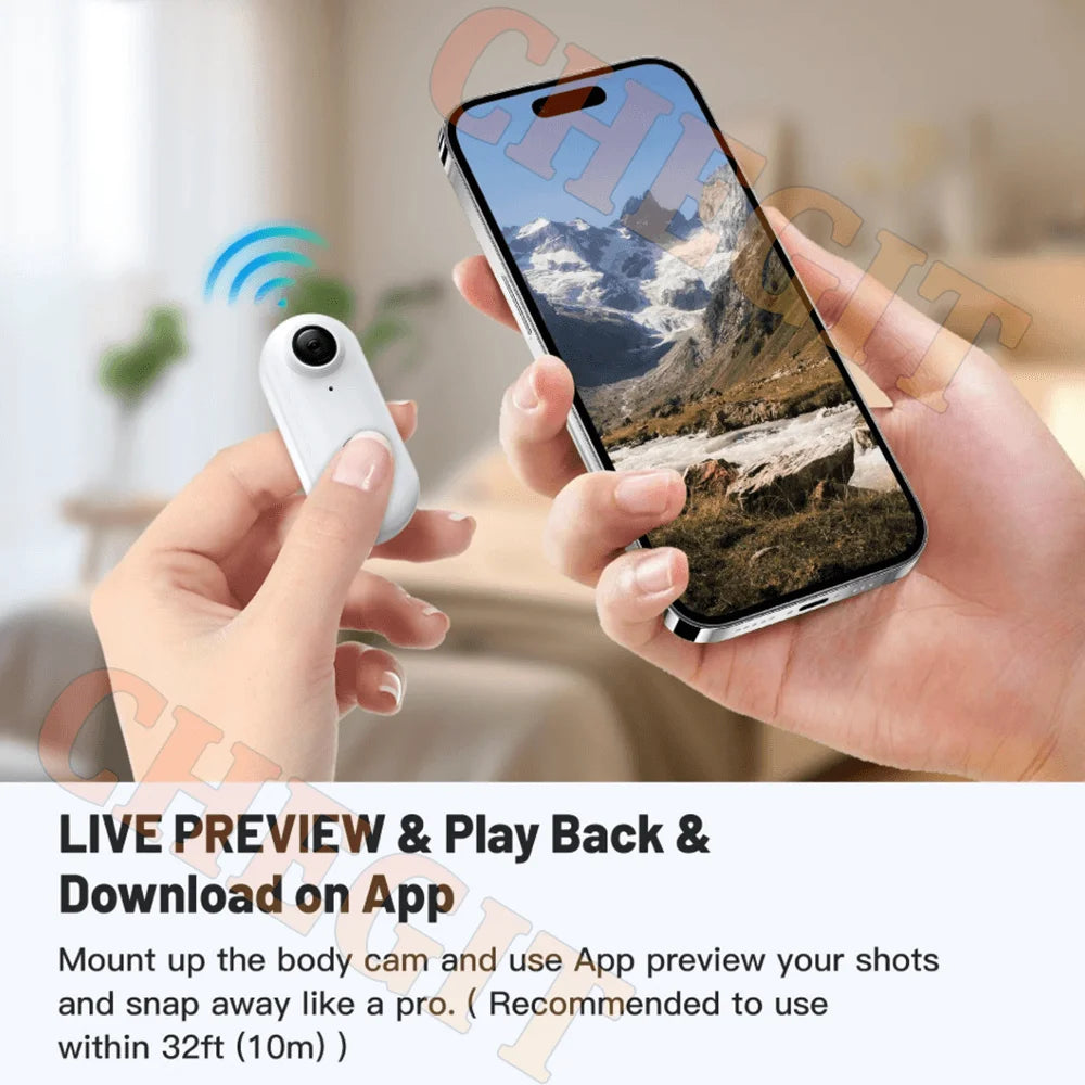 Mini Body Cam WiFi WDSZKMYF H88 – 4K ou 1080P, Étanche 30m, Clip Magnétique, Autonomie 120min, Vlog & Sport