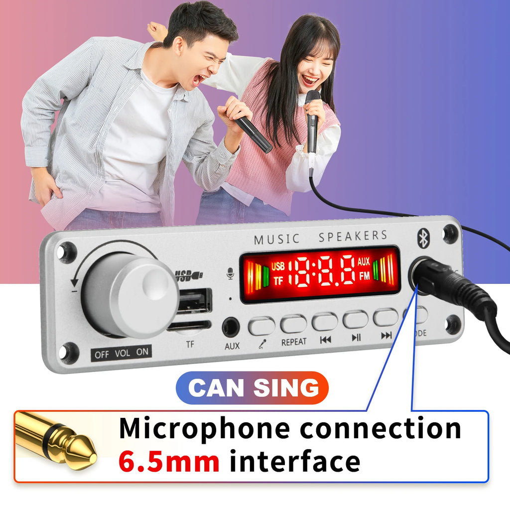 ARuiMei Carte Décodeur Amplificateur DIY TPA3116 Bluetooth 5.0 50W/200W MP3 FLAC USB TF FM – CLEVI Paris