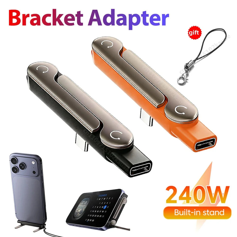 Adaptateur USB-C OTG 240W Support Pliable Lot 1 2 3 pcs – CLEVI Paris