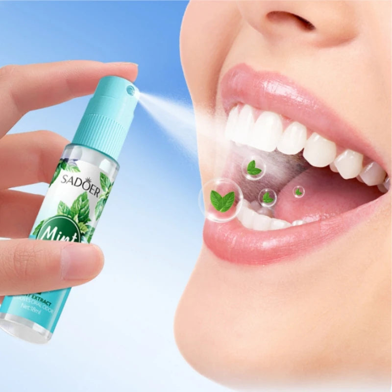 Spray Buccal Fraîcheur Haleine Menthe & Pêche Anti-Mauvaise Haleine – CLEVI Paris