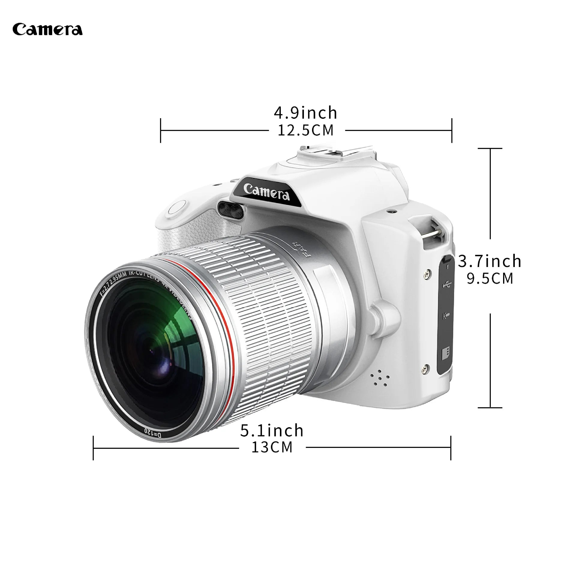Appareil Photo Numérique SKIG 4K WiFi – Double Objectif, 64MP, Écran IPS 3", Zoom 16x, Vision Nocturne – CLEVI Paris