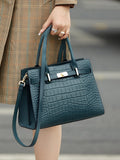 Sac Tote Femme Cuir Véritable – Style Business | Bandoulière | Motif Animal | 4 Coloris