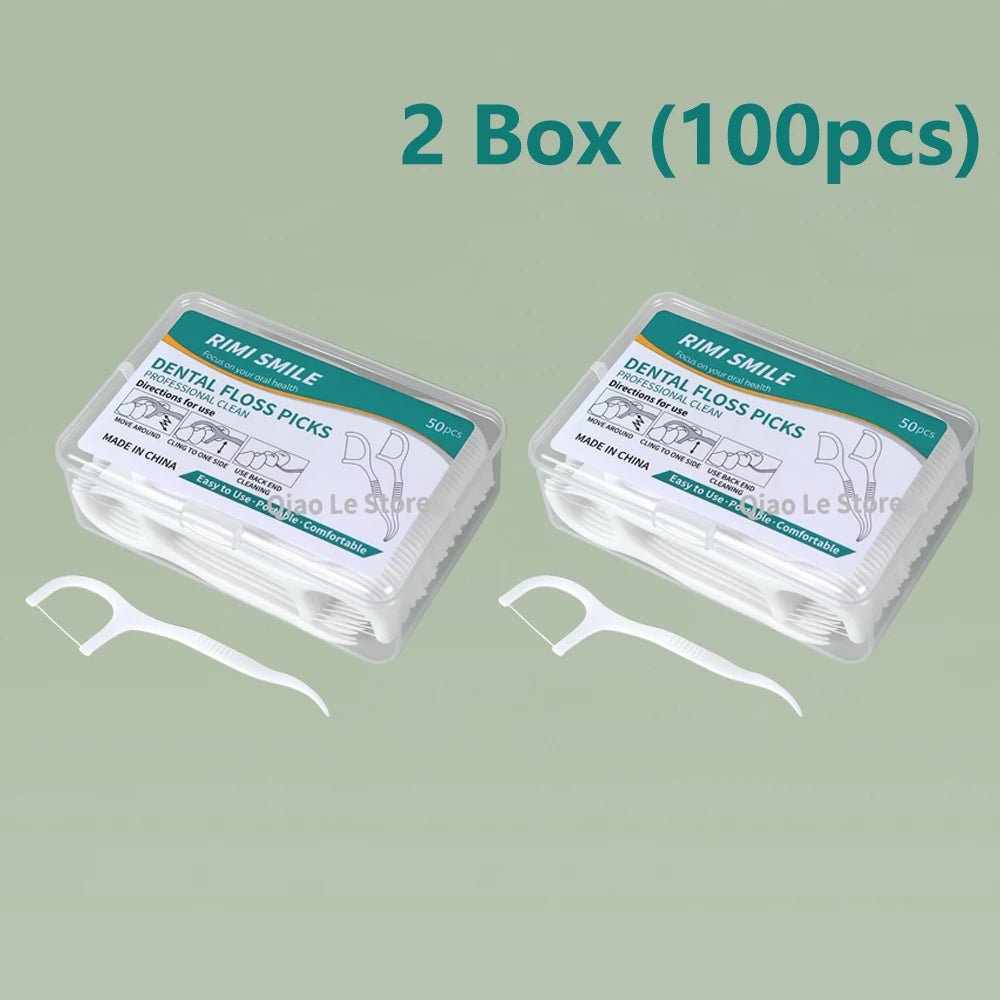 Cure-Dents Fil Dentaire Jetable Haute Tension — Lot de 1 à 10 Boîtes — CLEVI Paris