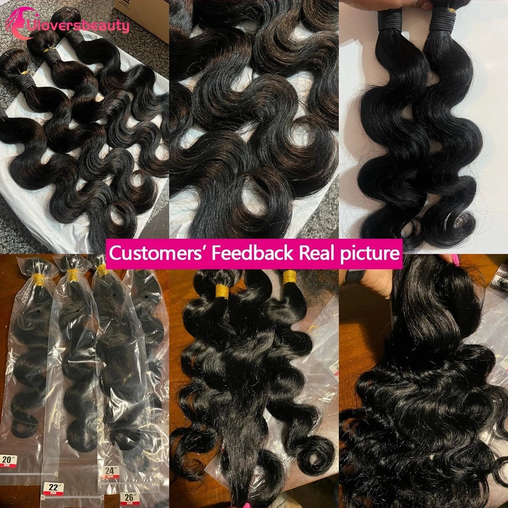 Bundles Body Wave noirs, cheveux humains – CLEVI Paris