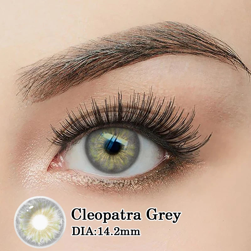 Lentilles de Contact Colorées DUOXIU avec Correction – 7 Teintes, Myopie 0 à -8.00