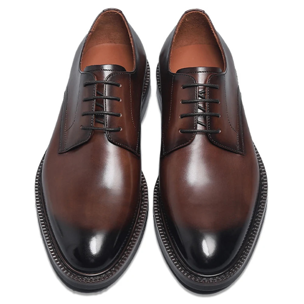 Oxford Derby Homme Cuir Vache Business Mariage Respirant – CLEVI Paris