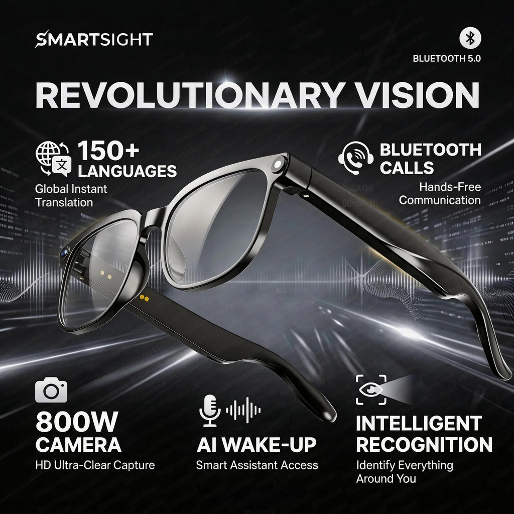 Lunettes connectées M02S caméra et audio – CLEVI Paris