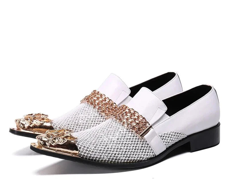 Chaussures Homme Croco Métal Chaîne – CLEVI Paris