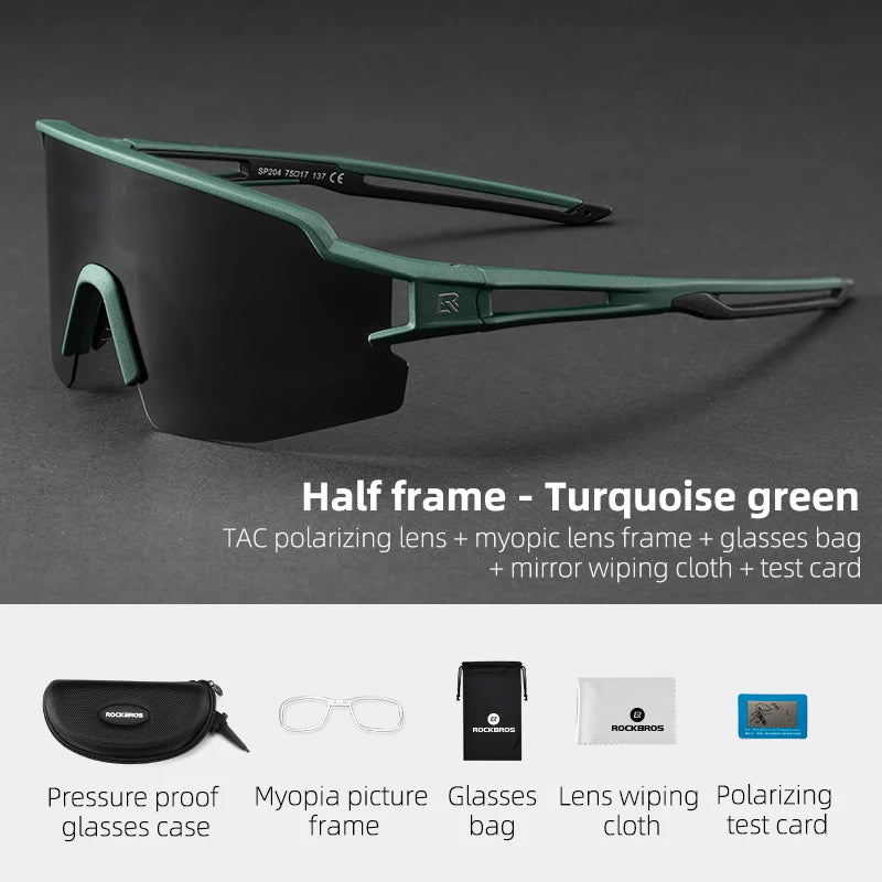 Lunettes de Cyclisme Polarisées UV400 avec Monture Myopie – CLEVI Paris