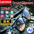 Lunettes Connectées Lenovo M89 IA Double Caméra 1080p Bluetooth Traduction Photochromiques UV 37g – CLEVI Paris