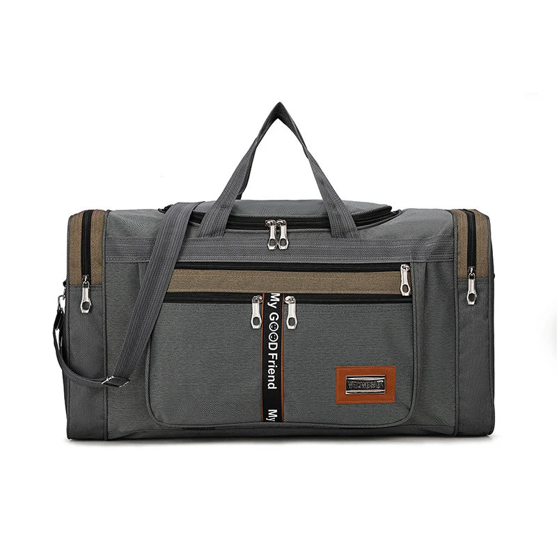 Sac de Voyage Nylon Grande Capacité Bandoulière Week-end Sport Gym – CLEVI Paris