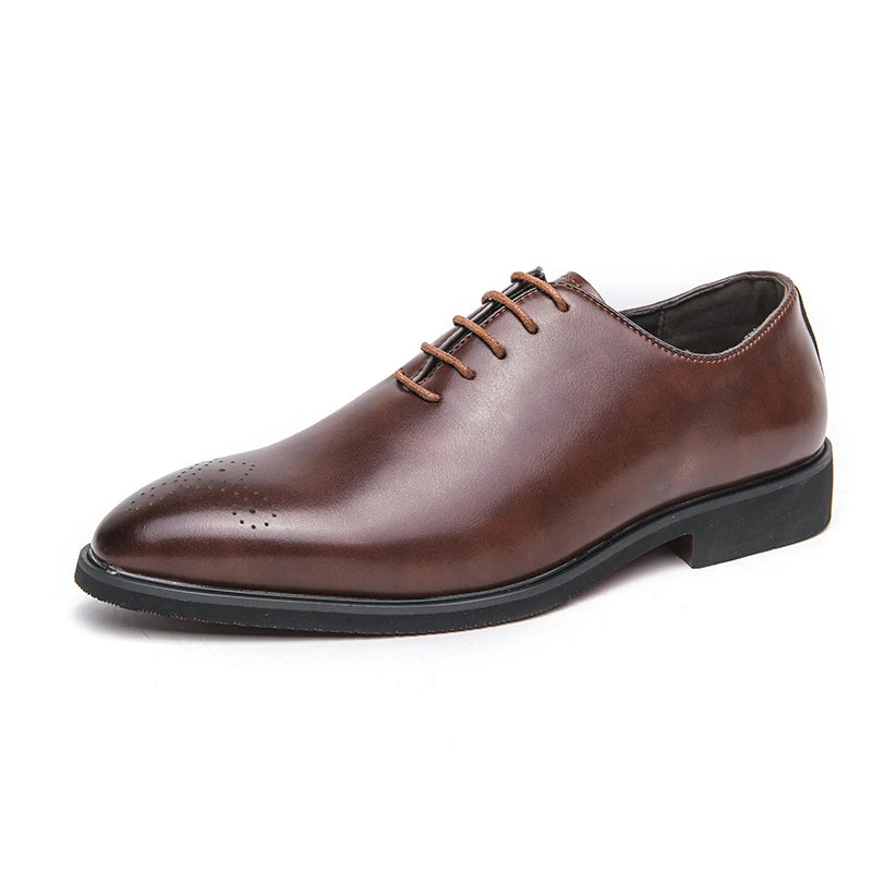 Derby Homme Cuir Bout Pointu — Chaussures Business & Casual, Respirantes, Semelle Massage | CLEVI Paris