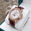 OBLVLO Montre Automatique Homme Multifonction TY1655 Saphir Cuir 41mm 50m – CLEVI Paris
