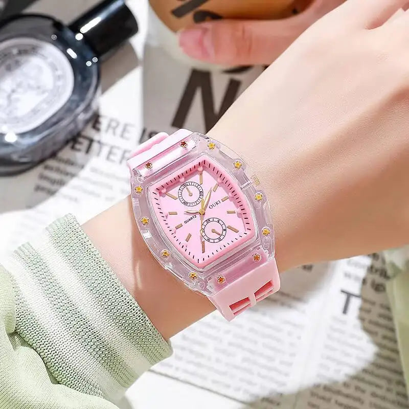 Montre Femme Quartz V248 Bracelet Silicone Boîtier Alliage 38mm Casual Fashion 6 Coloris – CLEVI Paris