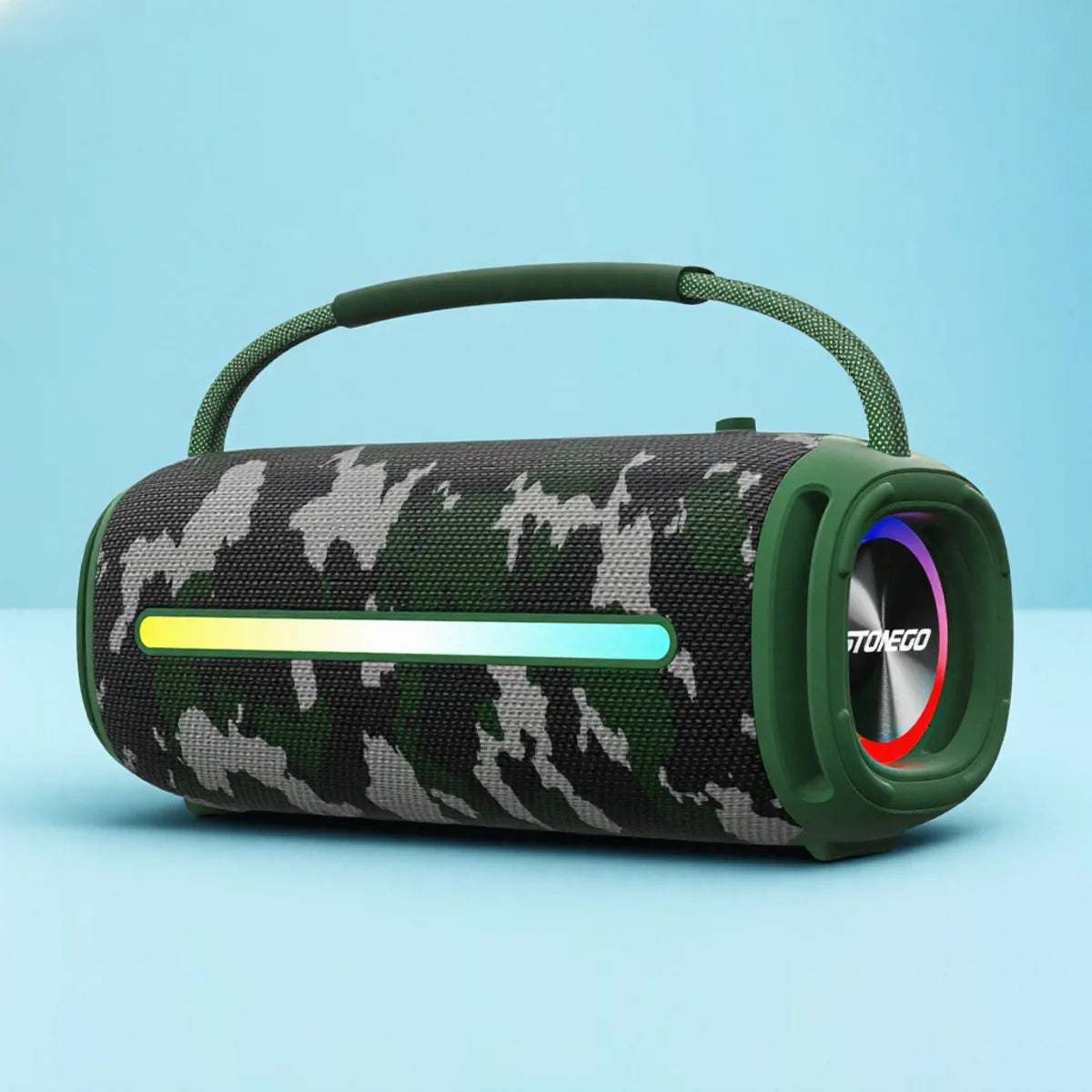 Enceinte Bluetooth 20W – IPX6, RGB, TWS, 33h, AUX & TF | STONEGO
