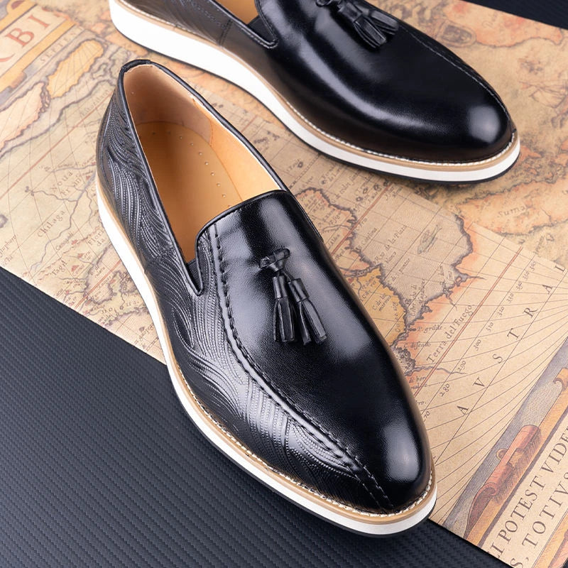 Oxford Cuir Vachette Homme Respirant Semelle EVA – CLEVI Paris