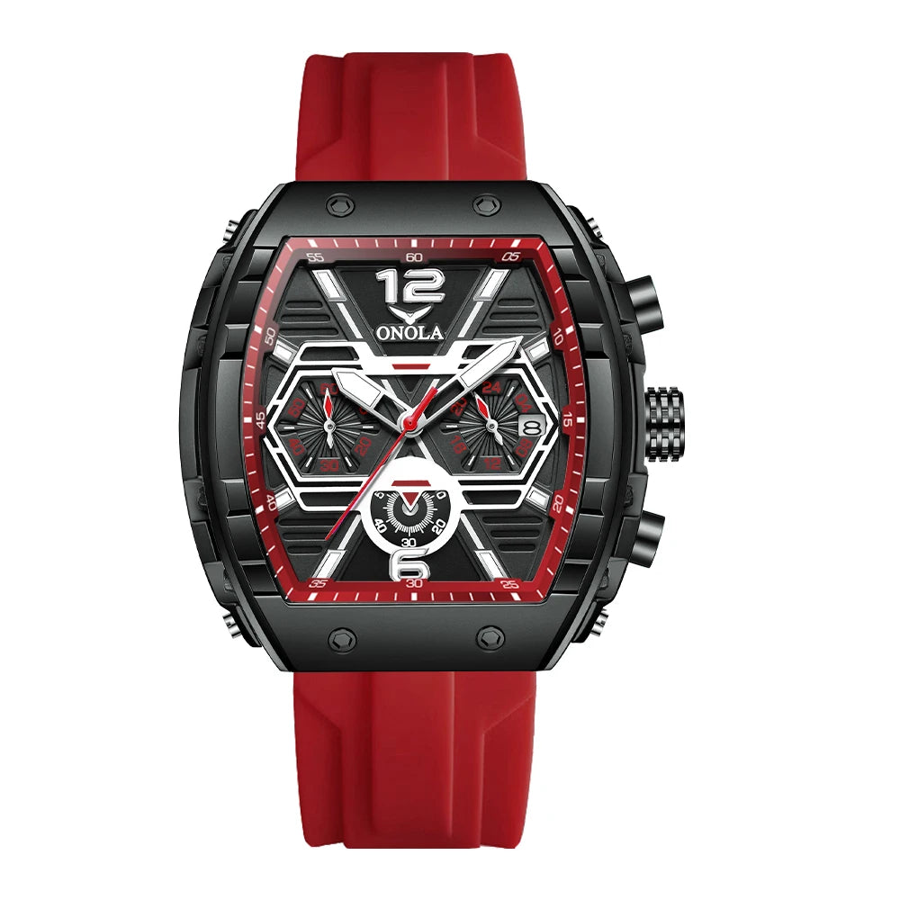 Montre Sport Quartz ONOLA Homme Silicone Marine – CLEVI Paris