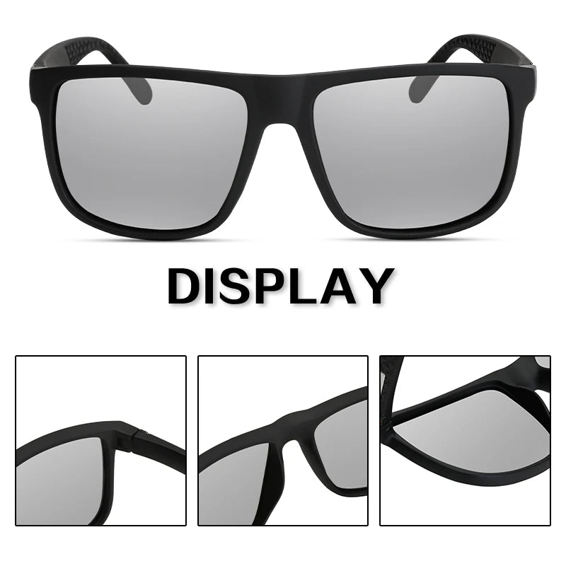Lunettes de Soleil Polarisées UV400 Rectangulaires Homme Conduite & Pêche – CLEVI Paris