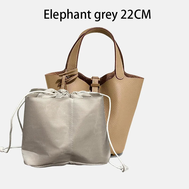 Sac Seau Femme Cuir Véritable Vache 2 Tailles 50+ Coloris Quincaillerie Argentée ou Dorée – CLEVI Paris