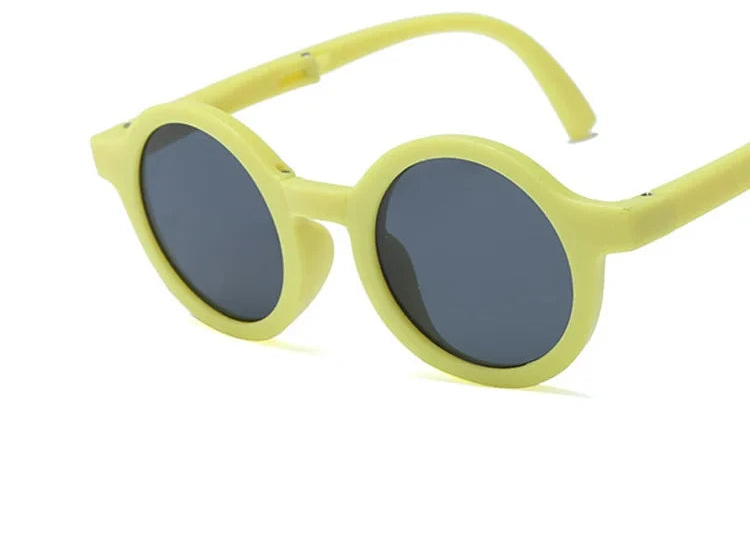 Lunettes de Soleil Enfant Pliables – Rondes, Mignonnes, 7 Coloris – CLEVI Paris
