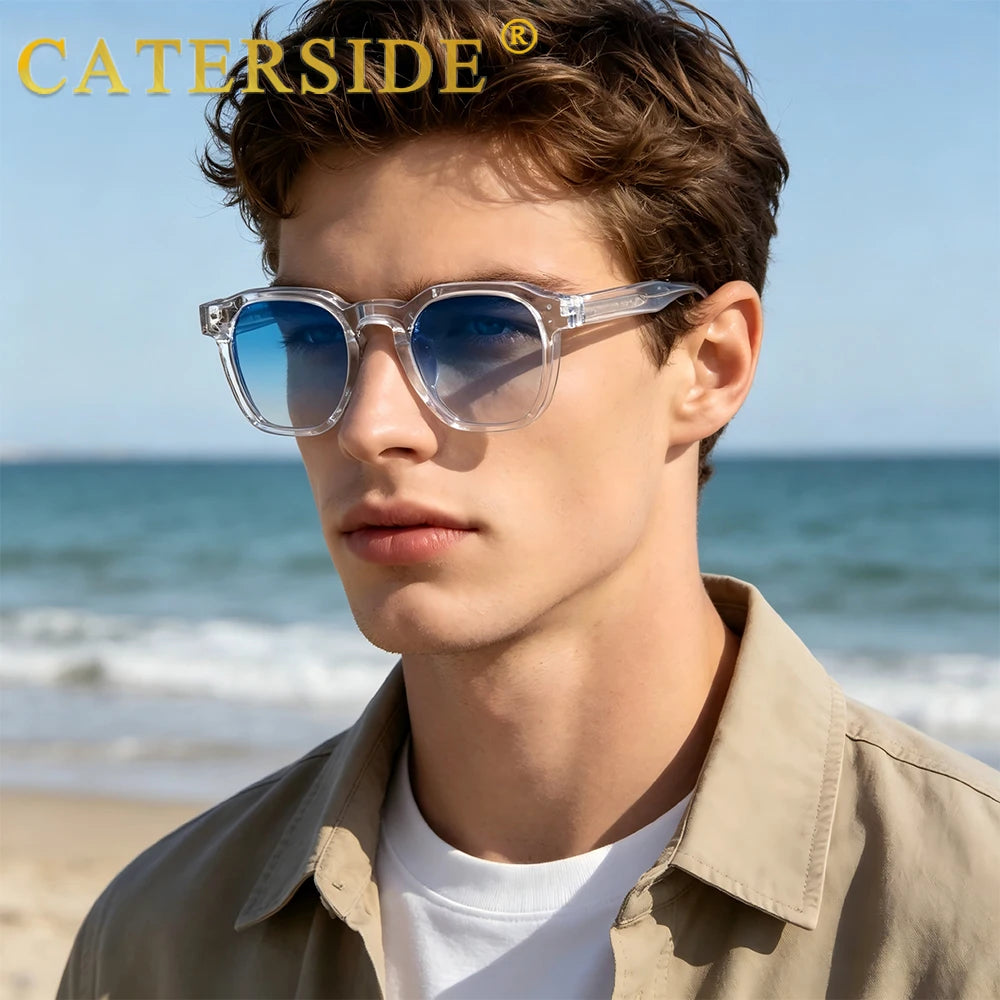 Lunettes de Soleil Style Punk Unisexe CATERSIDE – Monture Carrée Miroir UV400 – CLEVI Paris
