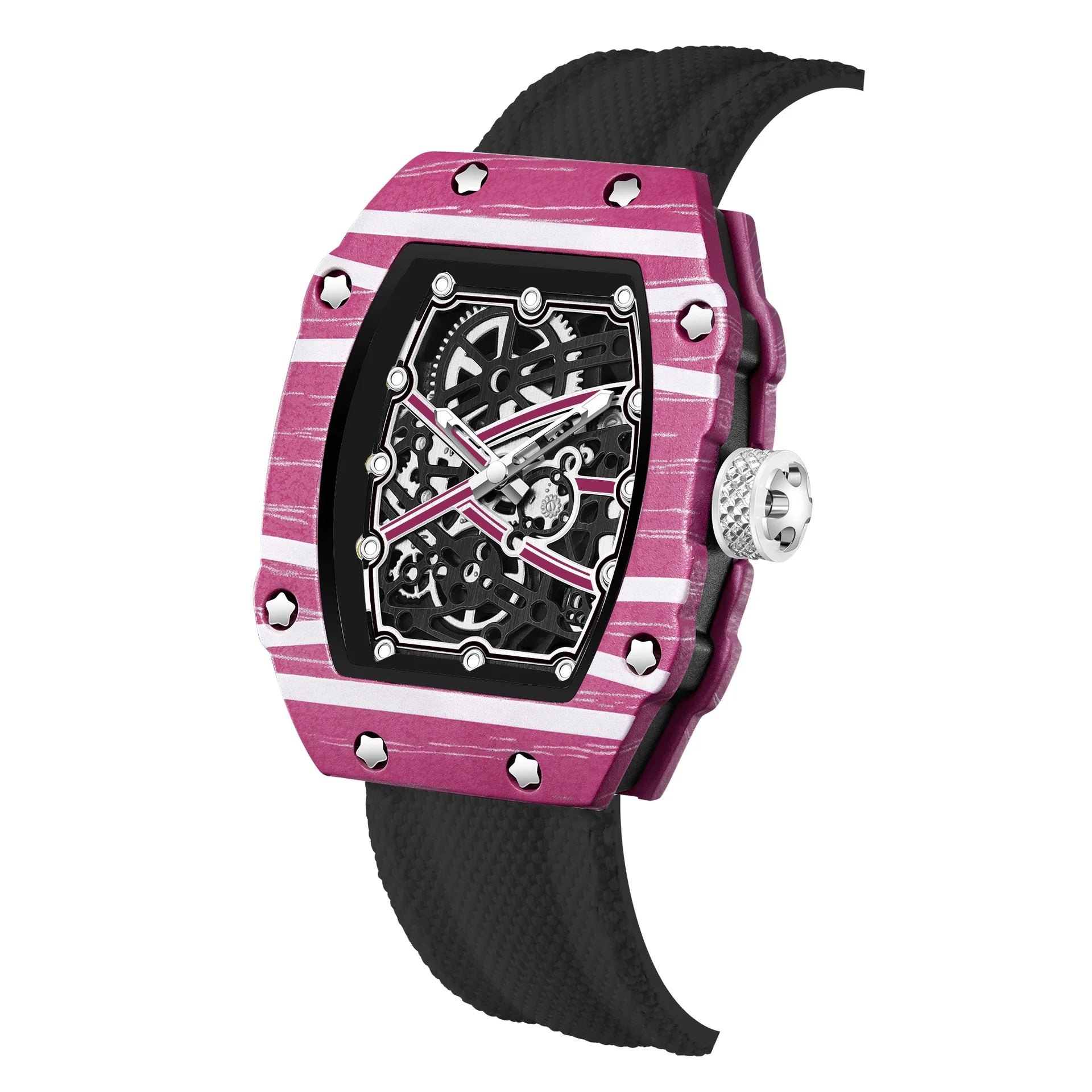 STARPERISH Montre Automatique Japonais Homme Tonneau Ultra-Fin Nylon Lumineux – CLEVI Paris