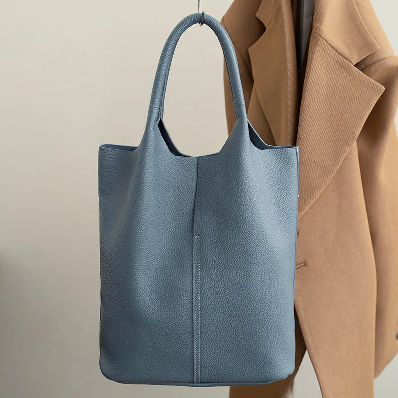 Sac seau femme en cuir de vachette – CLEVI Paris