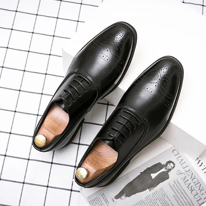 Chaussures Oxford Homme Élégantes – Lacets, Semelle Caoutchouc – CLEVI Paris