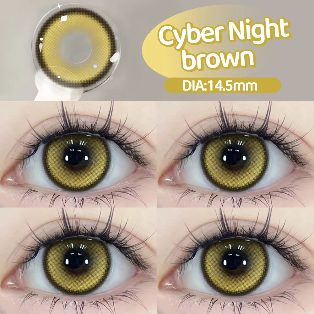 Lentilles de Contact Colorées Halloween | Série Cyber & Pupilles Agrandies – Myopie