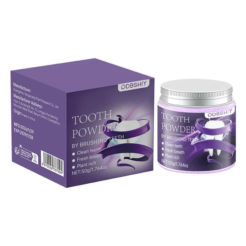 Poudre Blanchissante pour Dents | Menthe & Eucalyptus – Élimine les Taches en Profondeur