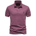 Polo Homme AIOPESON Coton Manches Courtes – Broderie, Anti-Boulochage