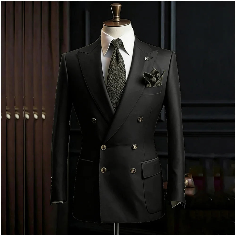 Costume homme 2 pièces à double boutonnage – CLEVI Paris