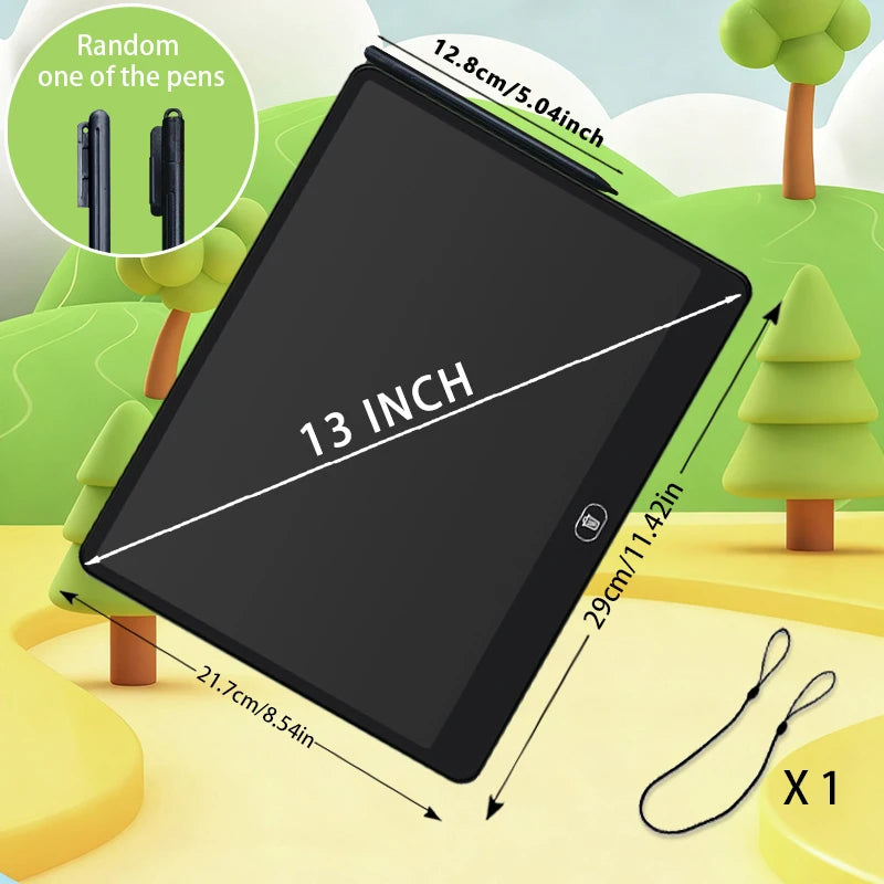 Ardoise LCD Enfant RSP Tablette Dessin Éducative 11/13/16 Pouces 3-8 Ans – CLEVI Paris