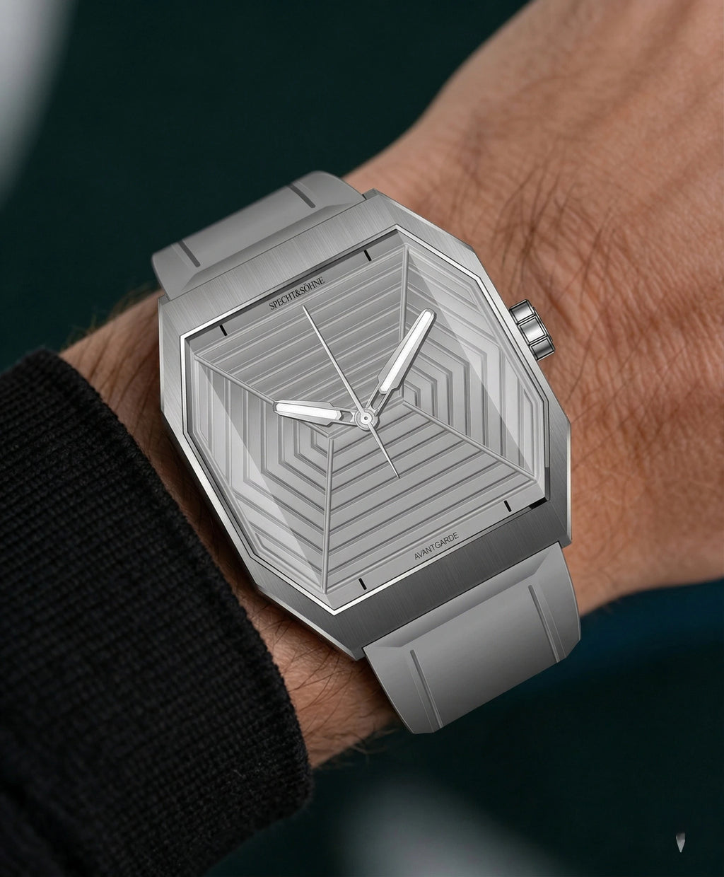 Montre Quartz Homme Specht & Söhne SP0026 – Octogone, Saphir 3D & Cadran Pyramides