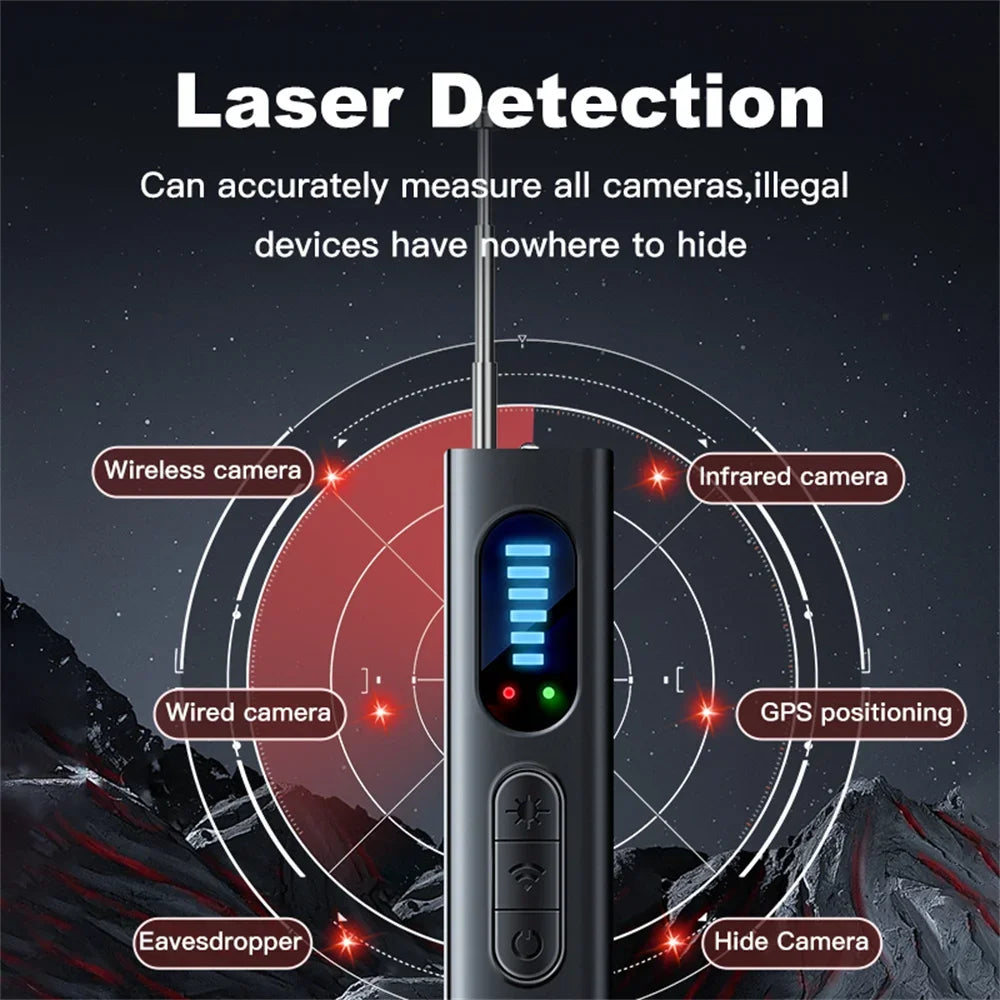 Détecteur Multi-Signaux RF Anti-Espion Caméra GPS Micro – CLEVI Paris
