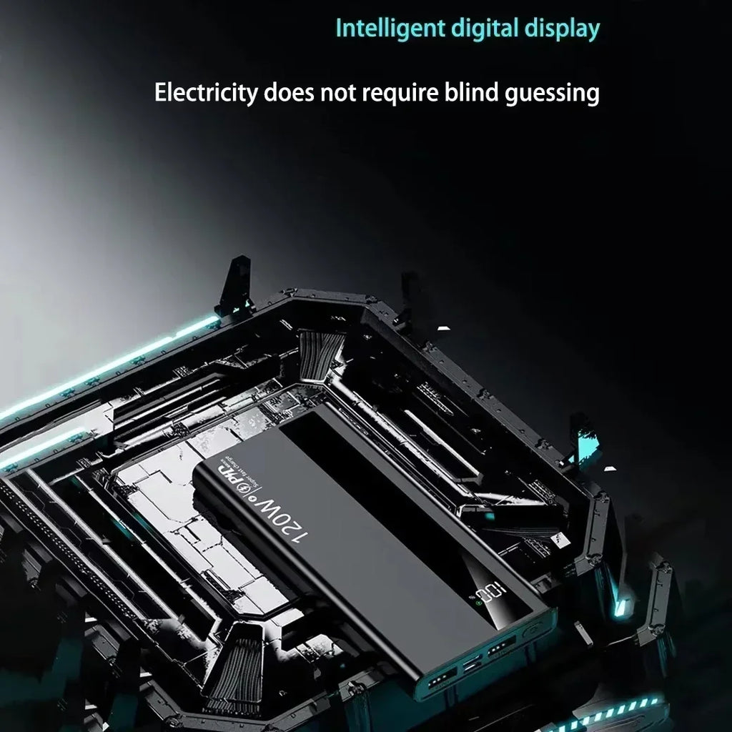 Batterie Externe Lenovo 3C 120W LED Portable 50-200000mAh – CLEVI Paris