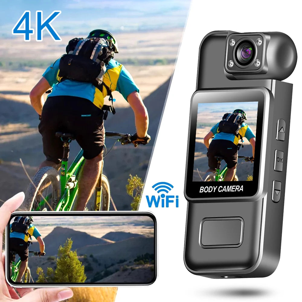 Caméra Miniature 4K Wi-Fi Vision Nocturne Détection Mouvement Body Cam ZC-M11 – CLEVI Paris