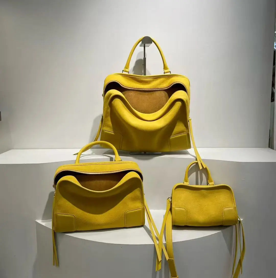 Sac bandoulière femme en cuir, 3 tailles – CLEVI Paris