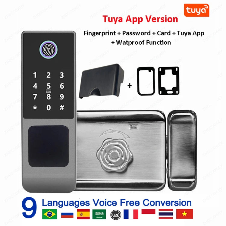 Serrure Extérieure Connectée ZhdCookey G23 Empreinte Digitale IP66 Tuya WiFi – CLEVI Paris